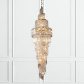 Magnalux, Isla 24 Light 2200mm Crystal Antique Brass